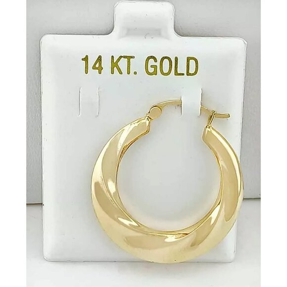 Huggie Hoop Single Earring 14k Yellow Gold